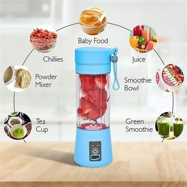 Portable USB Rechargeable Blender – Mini Juicer Cup