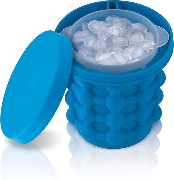 Silicone Ice Cube Maker Bucket with Lid