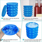 Silicone Ice Cube Maker Bucket with Lid