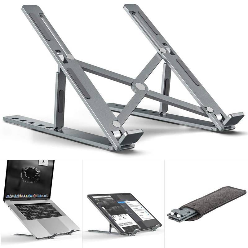 Foldable Aluminium Laptop Stand – Adjustable & Portable