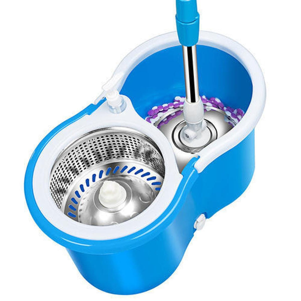 360° Spin Mop with Stainless Steel Bucket – Magic Floor Cleaner