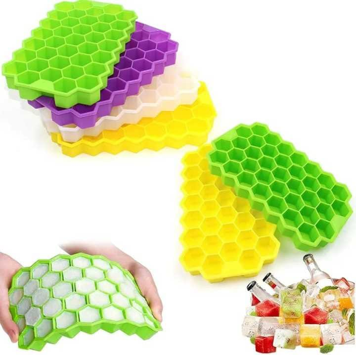 Silicone Ice Tray Multi-Color Options - Green, Yellow, Purple, White